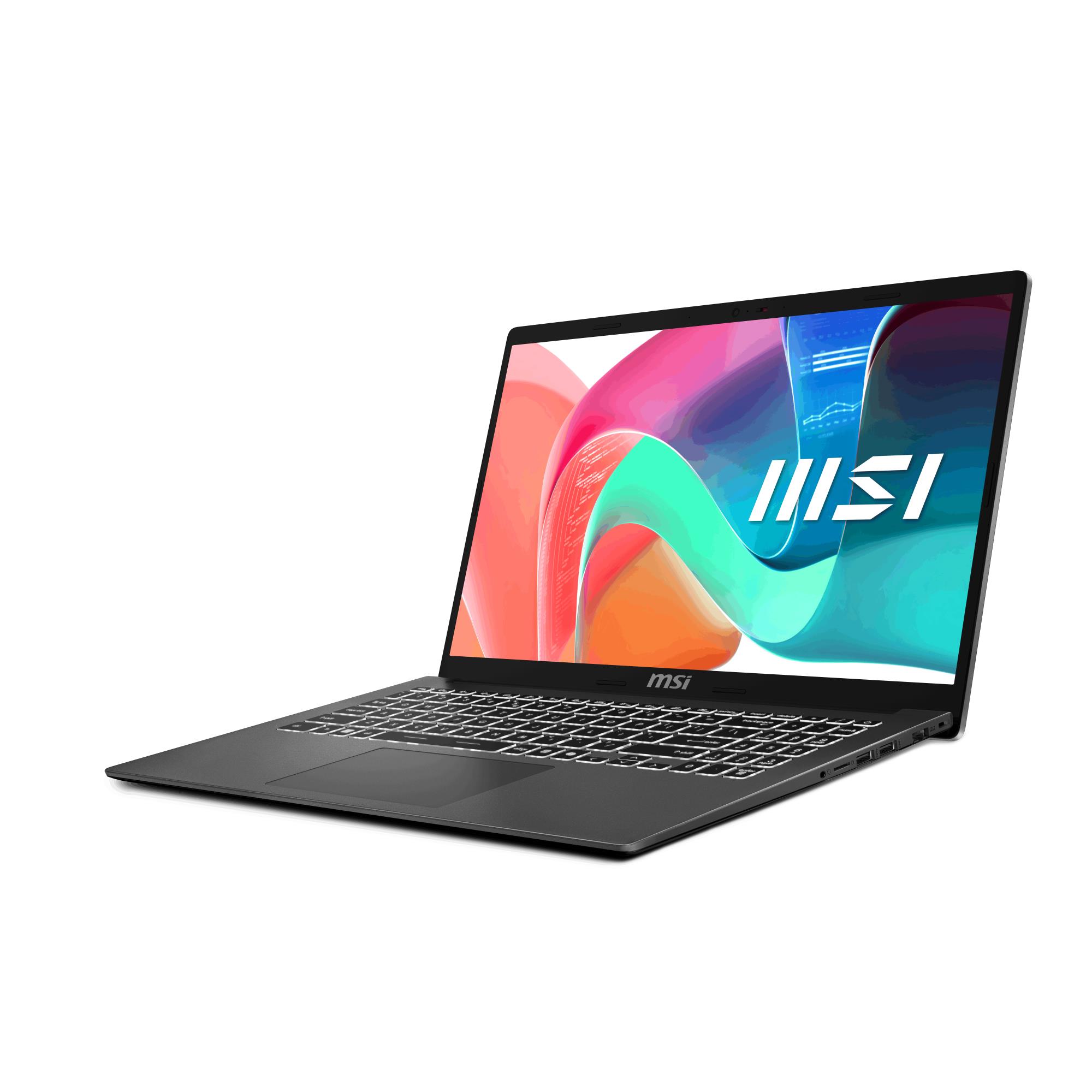 MSI Modern 15 F1MG-1241NL 15.6" kannettava tietokone, Intel Core 5 120U, 16 Gt, 512 Gt SSD, Intel-grafiikka, Windows 11 Home (MODERN15F1MG-1241NL) - Kuva 2