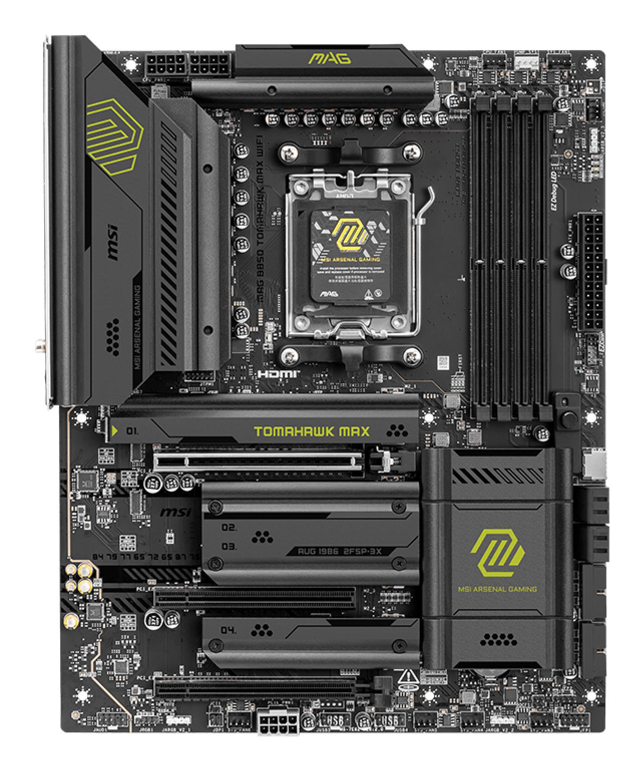 MSI Amd B850 SAM5 ATX B850TOMAHAWKMAXWIFI (MAG B850 TOMAHAWK MAX WIFI) - Image 2