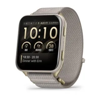 Garmin Venu X1 smartwatch, Gold/Titanium (010-02980-09)
