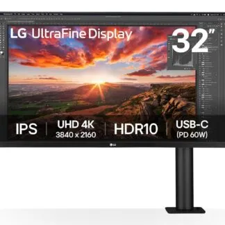 LG 32UN880K-B 31,5" 4K IPS -näyttö, 3840 x 2160, kaiuttimet, musta