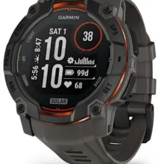 Garmin Instinct 3 Solar -älykello, musta/hiilenharmaa (010-02935-00)