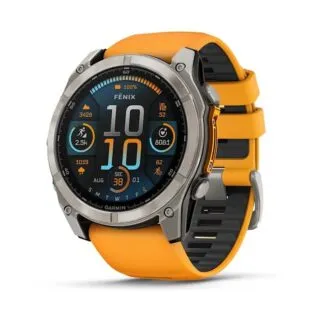 Garmin Fenix 8 Sapphire -älykello, oranssi (010-02905-11)