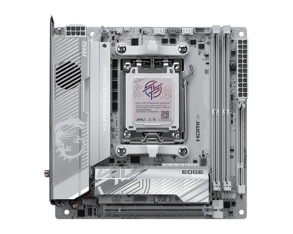 MSI AMD X870 Socket AM5 mini ITX MPGX870IEDGETIEVOWIFI - Image 2