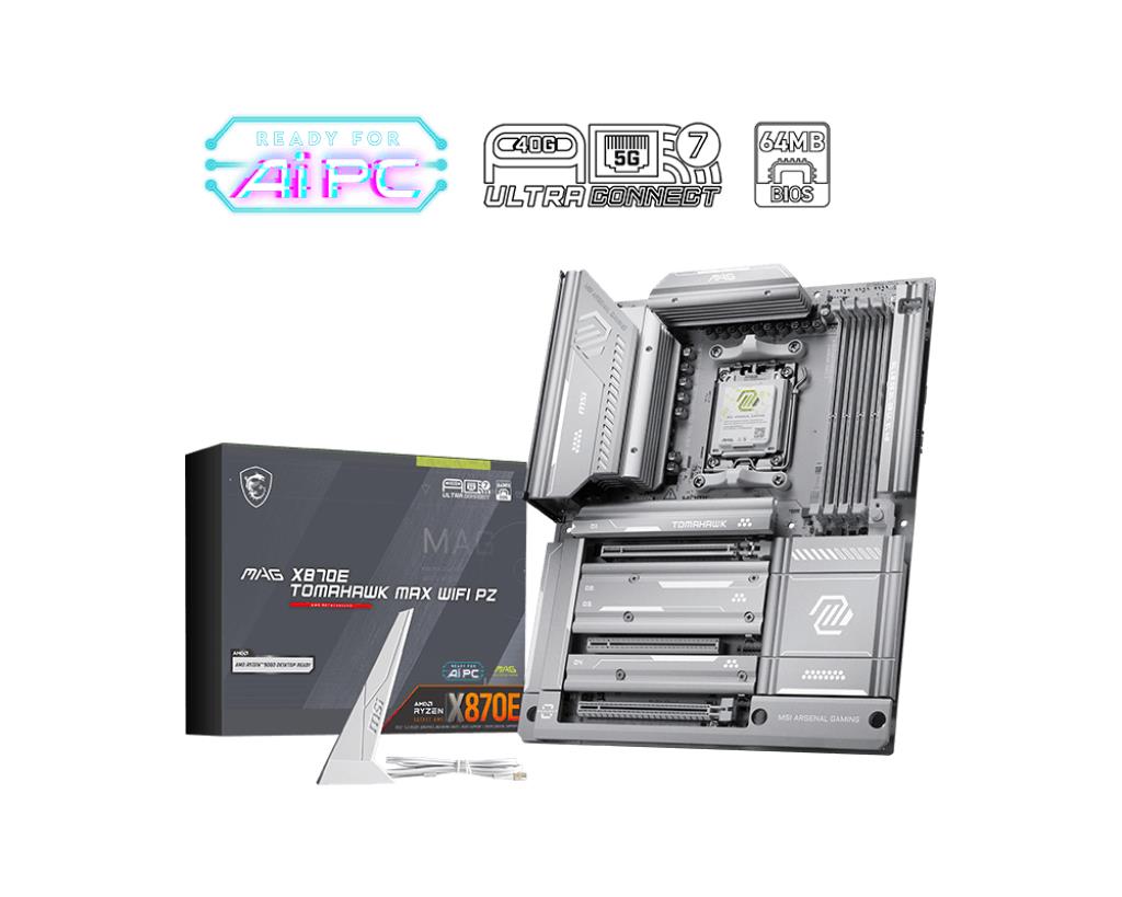 MSI Amd X870E Socket AM5 ATX X870ETOMAHAWKMAXWIFIPZ (MAG X870E TOMAHAWK MAX WIFI PZ)